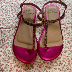 Barbie Pink! Torrid Betsy Johnson Sandals.